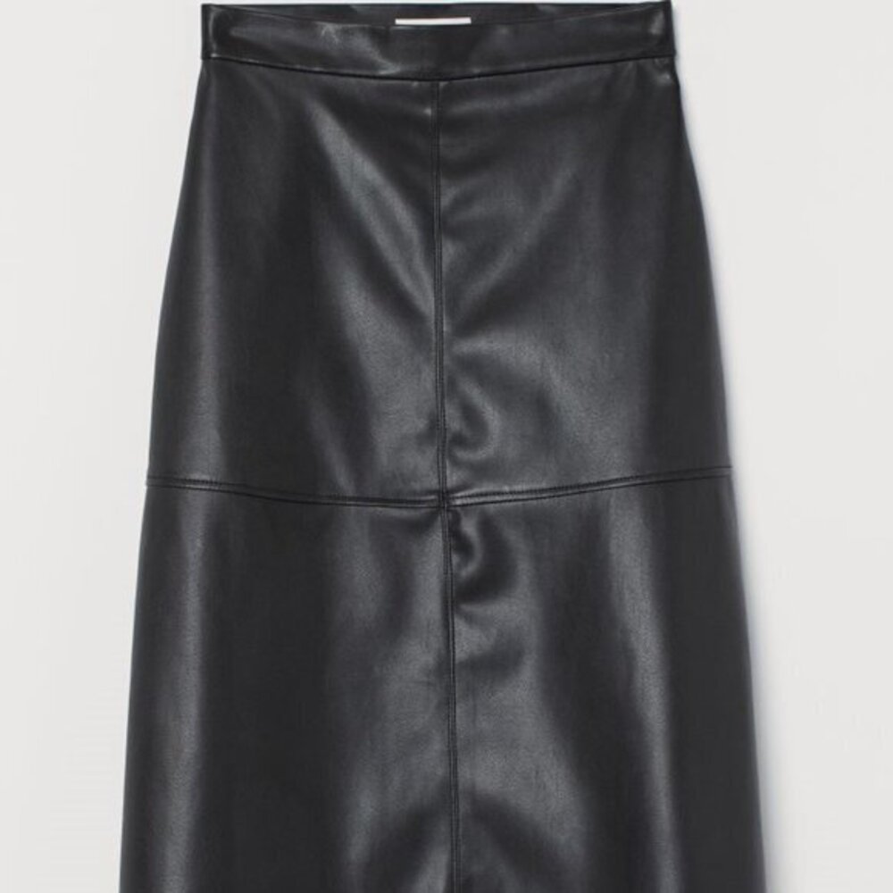 A-line Skirt Faux Leather Skirt, size 12, NWT